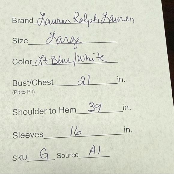 Lauren Ralph Lauren Blue Plaid Shirt Dress Tunic Button Down Roll Sleeve L - Picture 11 of 11